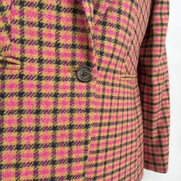J.Crew Moon Wool Plaid Parke Blazer Size 00 - Picture 5 of 13